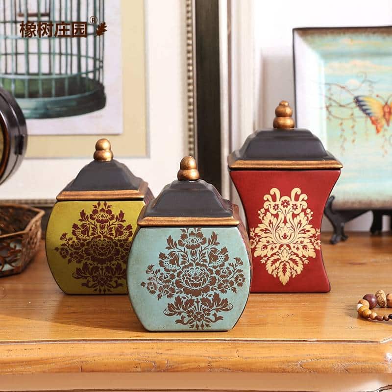 http://ineedaclean.com Ceramic Kitchen Storage Jar with Boho Style Pattern New Arrivals Kitchen Tools cb5feb1b7314637725a2e7: Blue|Red|Yellow  I Need A Clean http://ineedaclean.com/?post_type=product&p=1003020