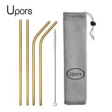 http://ineedaclean.com Reusable Stainless Steel Straws with Cleaning Brush New Arrivals Kitchen Shop Kitchen Tools Color: Gold with bag  I Need A Clean http://ineedaclean.com/the-clean-store/reusable-stainless-steel-straws-with-cleaning-brush/?attribute_pa_cb5feb1b7314637725a2e7=gold-with-bag