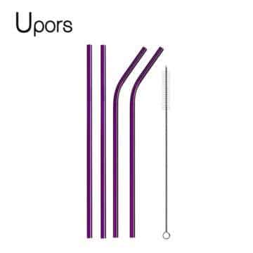 http://ineedaclean.com Reusable Stainless Steel Straws with Cleaning Brush New Arrivals Kitchen Shop Kitchen Tools Color: Purple  I Need A Clean http://ineedaclean.com/the-clean-store/reusable-stainless-steel-straws-with-cleaning-brush/?attribute_pa_cb5feb1b7314637725a2e7=purple