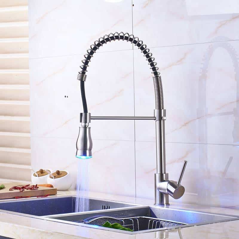 http://ineedaclean.com Universal LED Kitchen Faucets Single Handle Taps Kitchen Shop Kitchen Faucets  I Need A Clean http://ineedaclean.com/?post_type=product&p=1003525