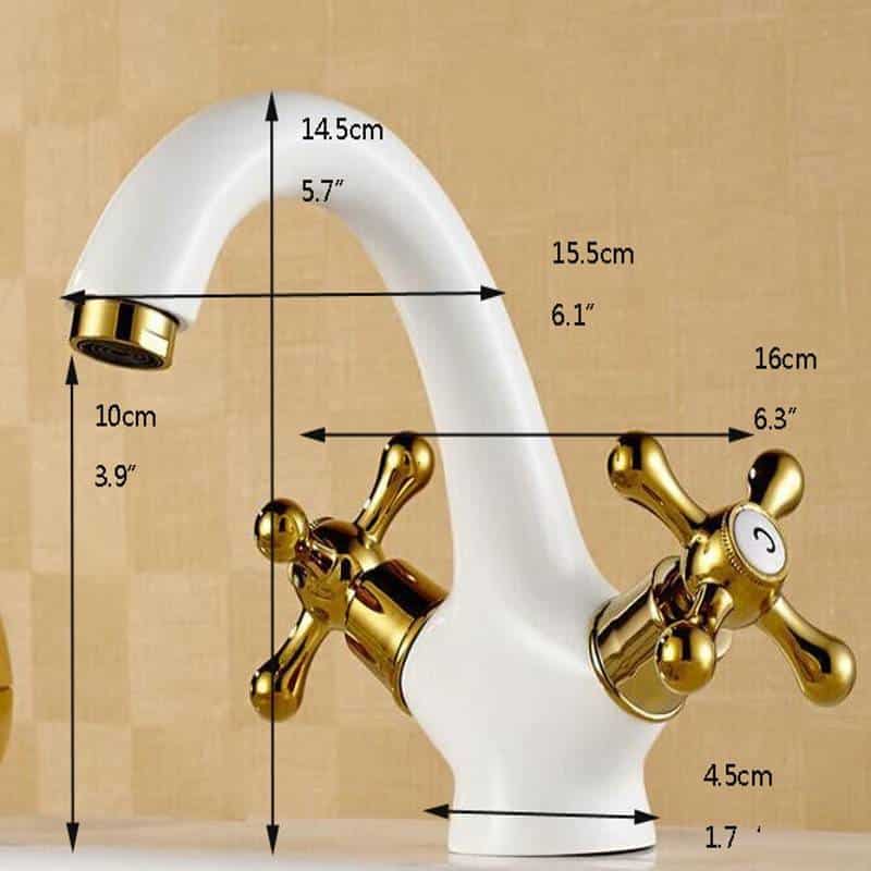 http://ineedaclean.com White Gold Faucet Dual Handle Vintage Tap for Bathroom Bathroom Shop Bathroom Faucets  I Need A Clean http://ineedaclean.com/the-clean-store/white-gold-faucet-dual-handle-vintage-tap-for-bathroom/
