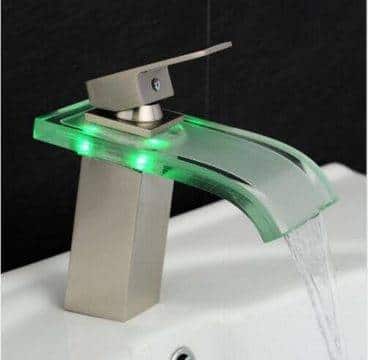 http://ineedaclean.com Bathroom Waterfall Faucet LED Tap Bathroom Shop Bathroom Faucets Color: Nickel  I Need A Clean http://ineedaclean.com/?post_type=product&p=1003760&attribute_pa_cb5feb1b7314637725a2e7=nickel