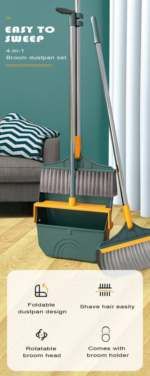 http://ineedaclean.com Rotatable Broom With Foldable Dustpan New Arrivals Cleaning Supplies cb5feb1b7314637725a2e7: Green broom|Green dustpan|Green set|Khaki broom|Khaki dustpan|Khaki set|White broom|White dustpan|White set  I Need A Clean http://ineedaclean.com/the-clean-store/rotatable-broom-with-foldable-dustpan/