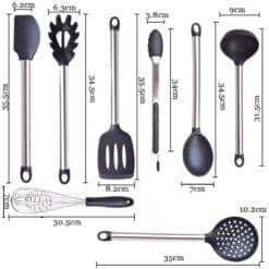 https://ineedaclean.com Silicone Kitchen Utensils Set New Arrivals Kitchen Tools cb5feb1b7314637725a2e7: Black  I Need A Clean https://ineedaclean.com/the-clean-store/silicone-kitchen-utensils-set/