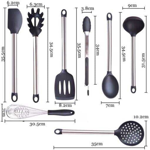 https://ineedaclean.com Silicone Kitchen Utensils Set New Arrivals Kitchen Tools cb5feb1b7314637725a2e7: Black  I Need A Clean https://ineedaclean.com/the-clean-store/silicone-kitchen-utensils-set/