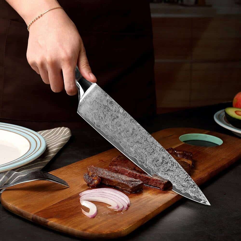 XITUO Japanese Kitchen Knives Damascus Steel Pattern Professional Chef Knife Santoku Cleaver Filleting Vegetable Cultery 2 Style